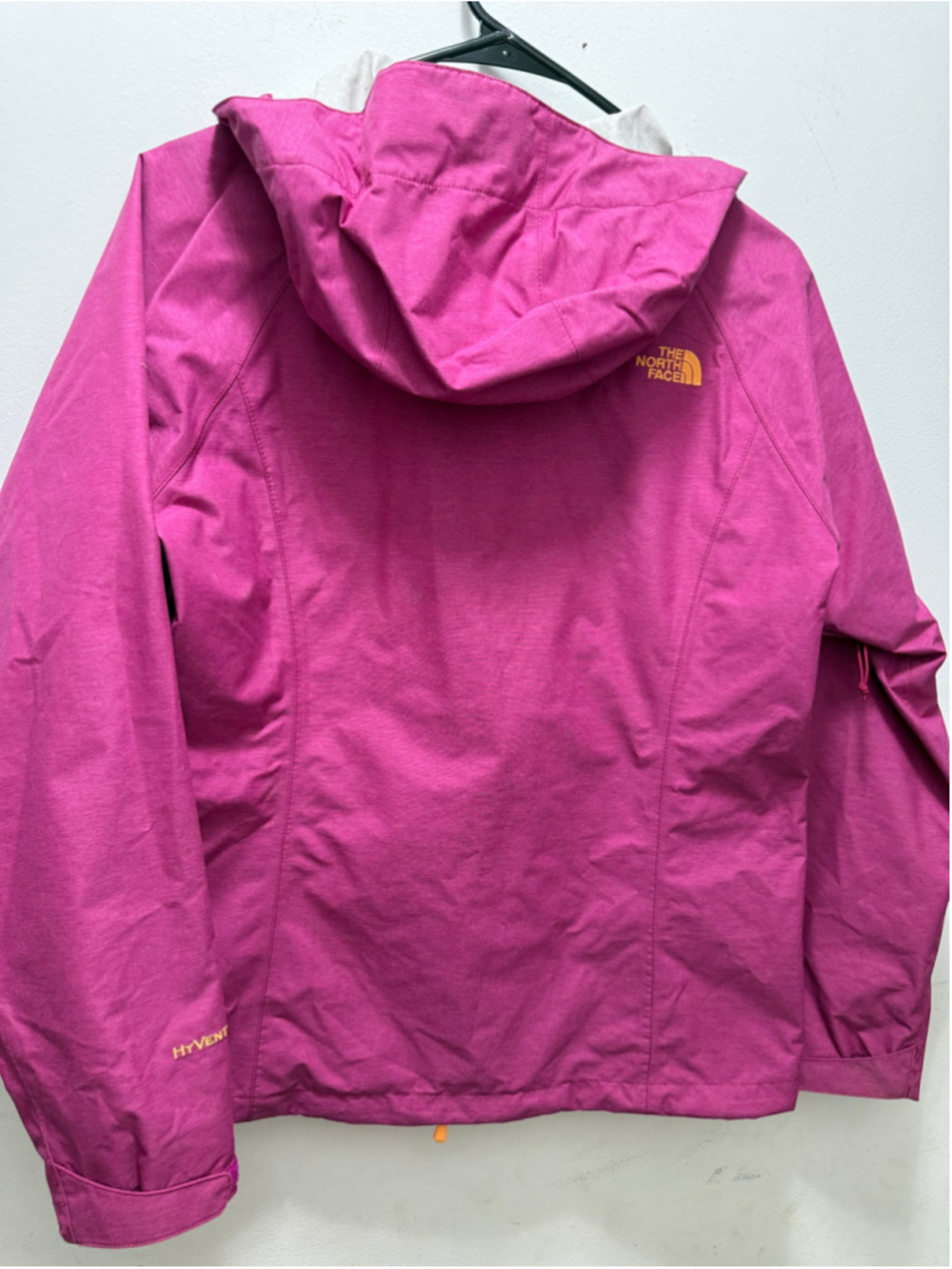 Women's The North Face Pink Orange HyVent 2.5L Jacket S - Picture 6 of 6